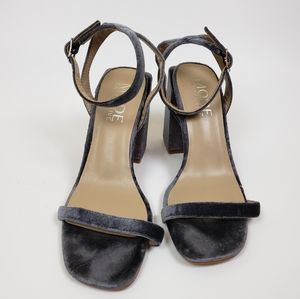 Mode Collective velvet slingback heels